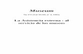 La Asistencia externa: al servicio de los museos; Museum; Vol.:XLIII ...