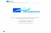 Bases de Licitación Pública N° 005-2014-INEN, Primera ...