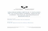 valoración crítica y estudio de la gastrectomía vertical como técnica ...