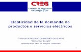 Elasticidad de la demanda de productos y servicios eléctricos