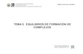 TEMA 5. EQUILIBRIOS DE FORMACIÓN DE COMPLEJOS