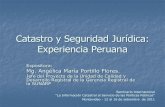 Catastro y Seguridad Jurídica: Experiencia Peruana