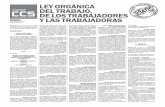 LEY ORGáNICA DEL TRABAJO, DE LOS TRABAJADORES Y LAS ...