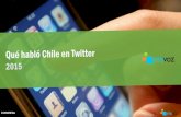 Qué habló Chile 2015 en Twitter