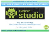 Primer Ejemplo de Proyecto en Android Studio
