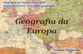 Geografia da Europa 2015/2016 - Demografia