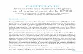 CAPÍTULO III. Interacciones farmacológicas en el tratamiento de la ...