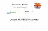 “Regulación del metabolismo en Streptomyces: Control por ArgR”