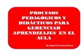 Procesos pedagogicos y didacticos 2016