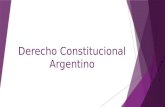 Derecho constitucional argentino