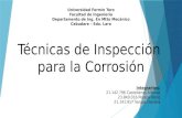Técnicas de inspección a la corrosión