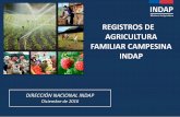 Registro de la Agricultura Familiar – Experiencia INDAP – Chile
