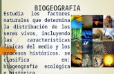 BIOGEOGRAFA: FACTORES Y EXPONENTES. Lic Javier Cucaita
