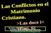CONF. CONFLICTOS EN EL MATRIMONIO. CAP. No. 6. LAS DOCE " i ".
