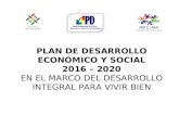 Plan de Desarrollo Económico y Social 2016 - 2020