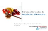 Principios generales de legislacion Alimentaria