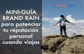 Guía Brand Rain para potenciar tu reputación personal cuando viajas