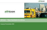 Company presentation africon GmbH