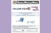 Taller Lengua de Signos Española