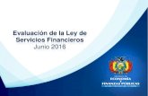 Presentación Ley Servicios Financieros. Sucre, Junio 2016