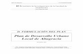 Plan de Desarrollo Urbano Local de Altagracia - D. Formulación del PLan
