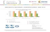 Boletín técnico Encuesta Nacional Agropecuaria -ENA- 2015