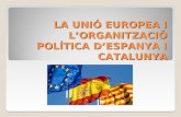Unitat 11 i 12. La Unió Europea i l'organització política d'Espanya i Catalunya 1