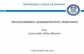 Presentacion de flujograma de procedimiento administrativo tributario