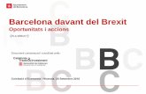 Mesura de Govern: Barcelona davant del Brexit. Oportunitats i accions