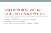 Valoracion visual ocular en infantes