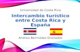 Intercambio turístico entre Costa Rica y España