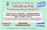 TALLER PROGRAMACIÓN NEURO-LINGÜISTICA, PEDREZUELA
