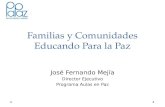 Conferencia a cargo de Jose Fernando Mejía "Familias y comunidades educando para la paz"