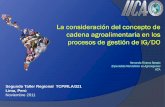 La consideración del concepto de cadena agroalimentaria en los procesos de identificación y calificación de IG/DO,  Hernando Riveros, IICA  (spanish)