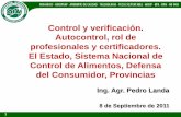 Certificación de tercera parte, rol de profesionales y certificadores.  Pedro Landa. (spanish)