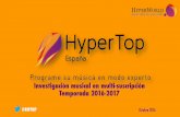 HyperTop España 2016-2017 Programe su música en modo experto