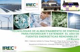 V-ELEC 06 Tecnologías de Almacenamiento de Energía para favorecer y extender el uso de fuentes energéticas renovables