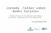Presentación experiencia Redes Sociales en el Gabinete de Tele-Educación en la Universidad Politécnica de Madrid