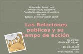 LAS RELACIONES PÚBLICAS Y SU CAMPO DE ACCIÓN