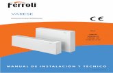 Manual Instrucciones Varese Ferroli Radidaor de Baja Temperatura