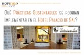 Ideas de Practicas Sustentables para el Hotel Palacio de Sal (Uyuni, Bolivia) por Hopineo