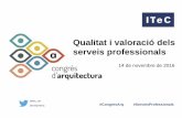 Jornada qualitat i valoració dels serveis professionals 14.11.2016