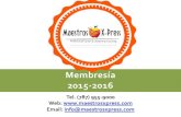 Membresía de Servicios 2015- 16