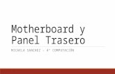 Motherboard y Panel Trasero