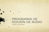 Programas de Edición de Audio