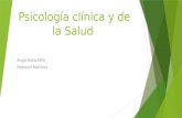 Definiciones psicologia salud y clinica