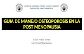 MANEJO DE LA OSTEOPOROSIS POST MENOPAUSIA