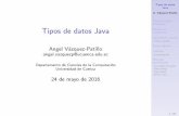 Programación: tipos de datos Java