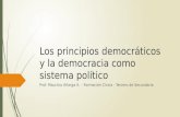 Los principios democráticos y la democracia como sistema