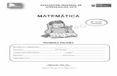 EVALUACIÓN-ECE-Matemática 2° Grado.